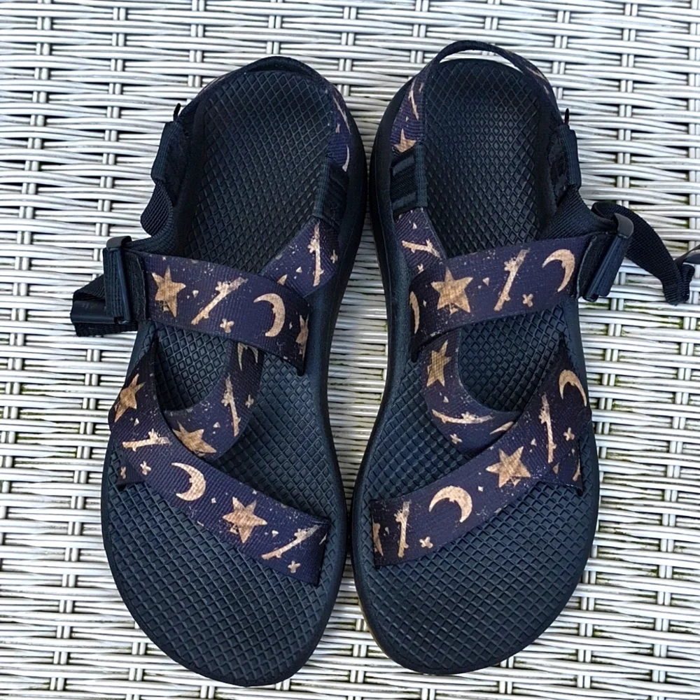 Chaco || Celestial || Stars & Moons Sandals || Women's 9 - Picture 3 of 10